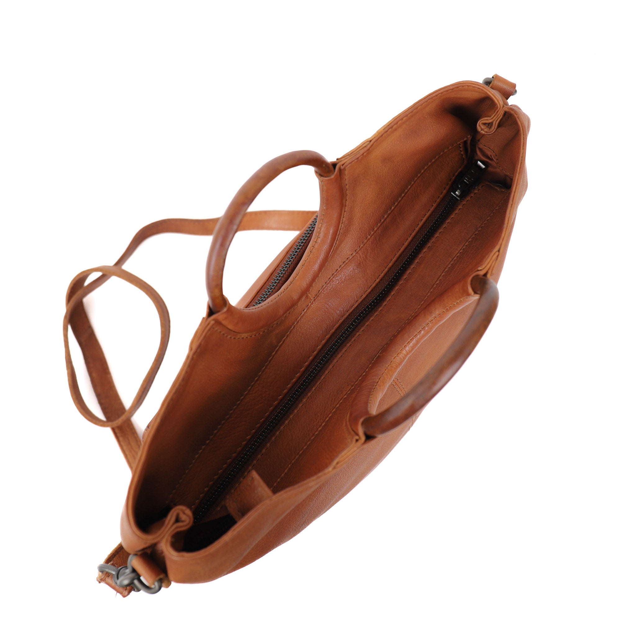 Hand-/schoudertas 'Yen' cognac Cognac