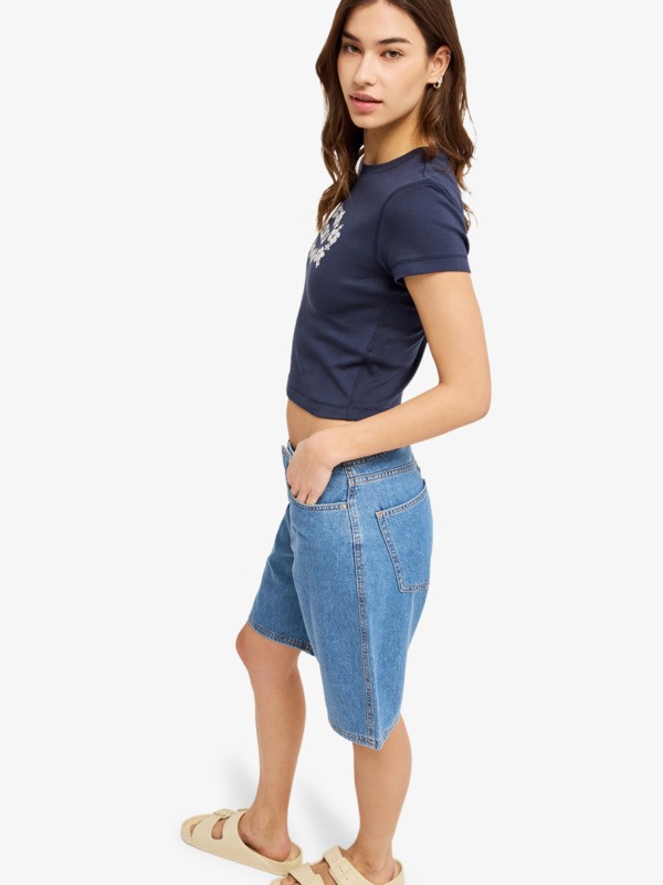 Sea You Later T-Shirt ajusté Bleu Femme
