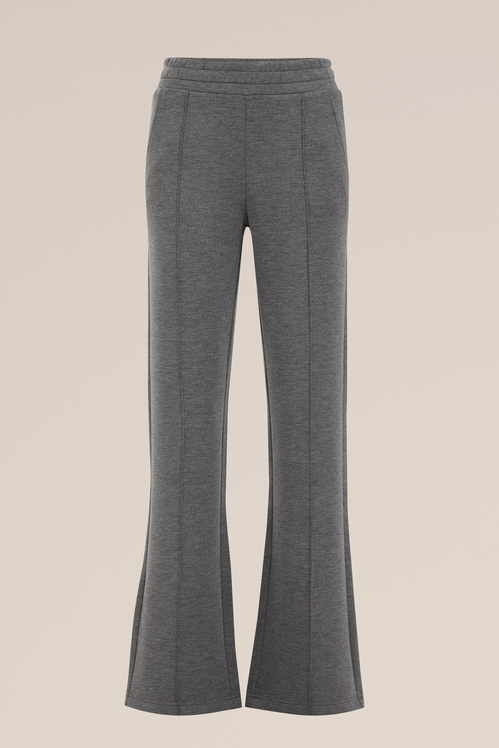 wide leg broek WE Fashion Donkergrijs gemeleerd