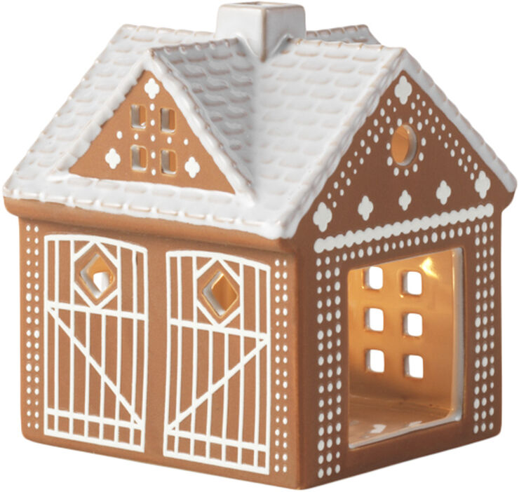 Kähler Gingerbread Lyshus Julestald H11. 5 brun Brun