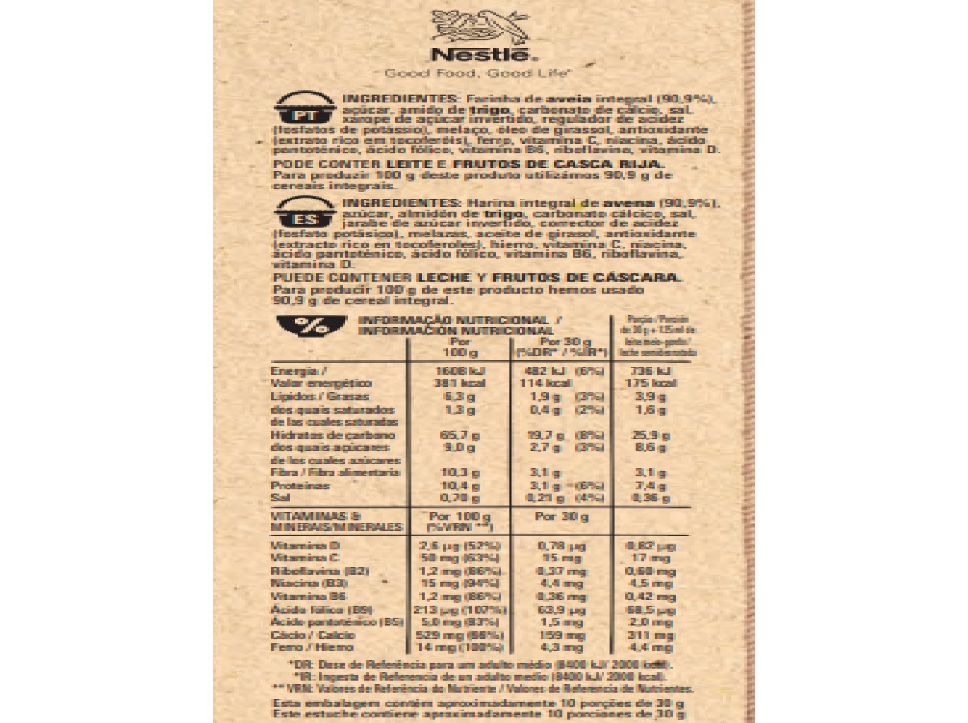 CEREAIS CHEERIOS AVEIA 300G