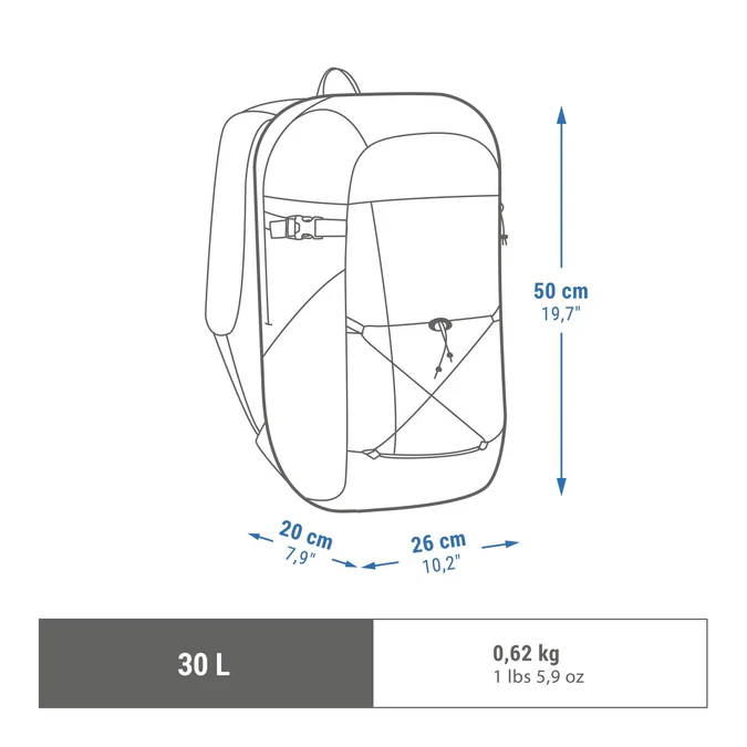 Decathlon Quechua - Mochila de caminhada Quechua NH Arpenaz 100 30 L