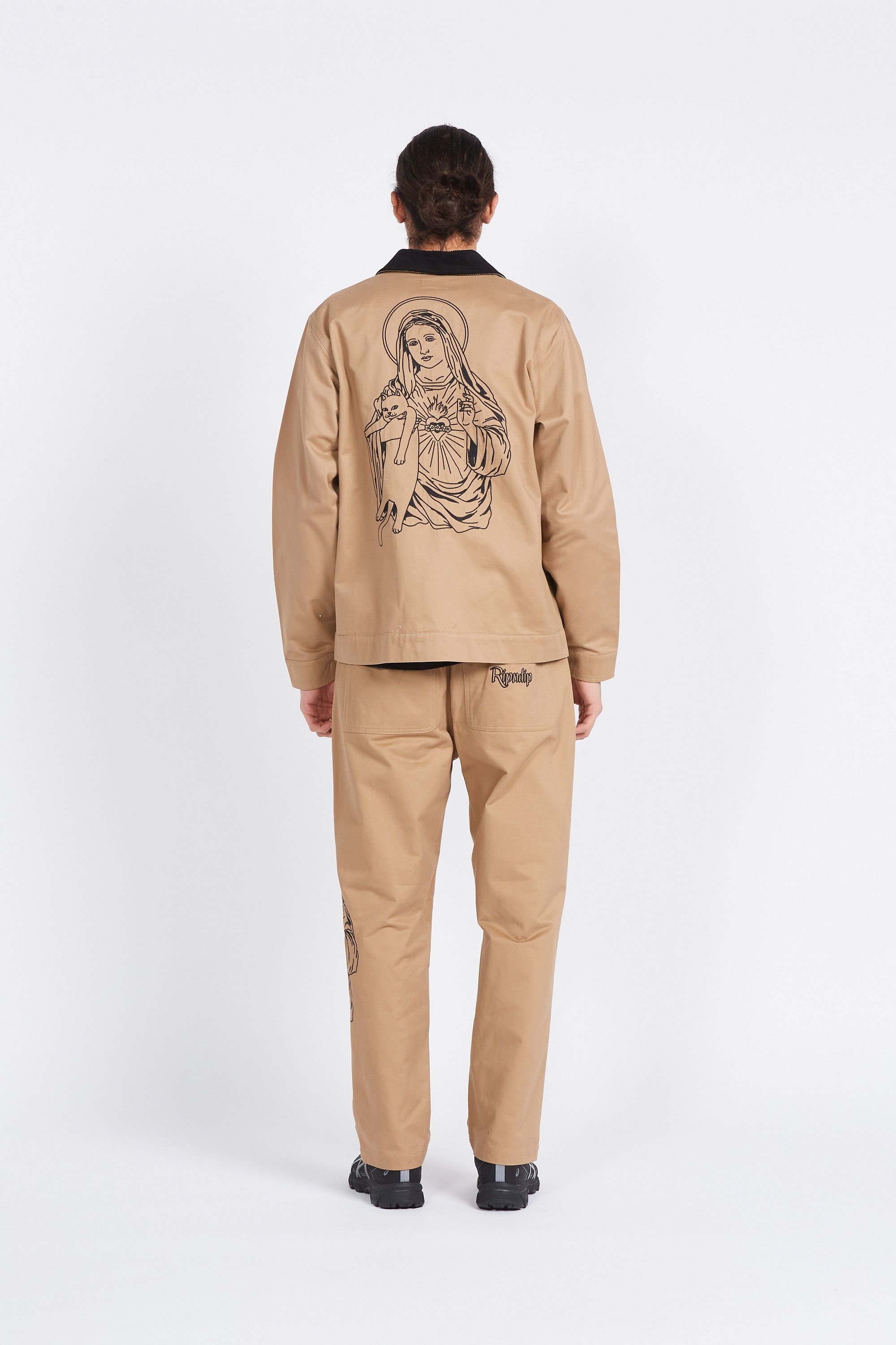 RIPNDIP Veste MOTHER MARY WO Marron