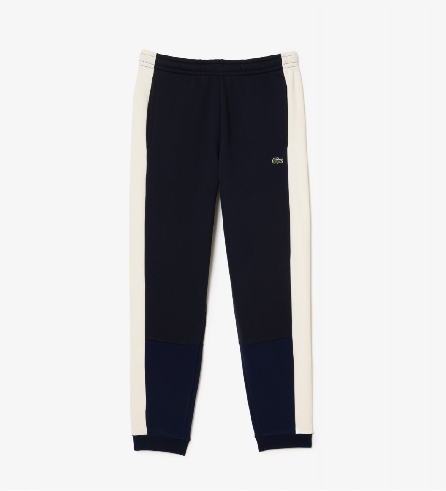 Calça de treino Lacoste Jogger, corte regular, azul marinho.