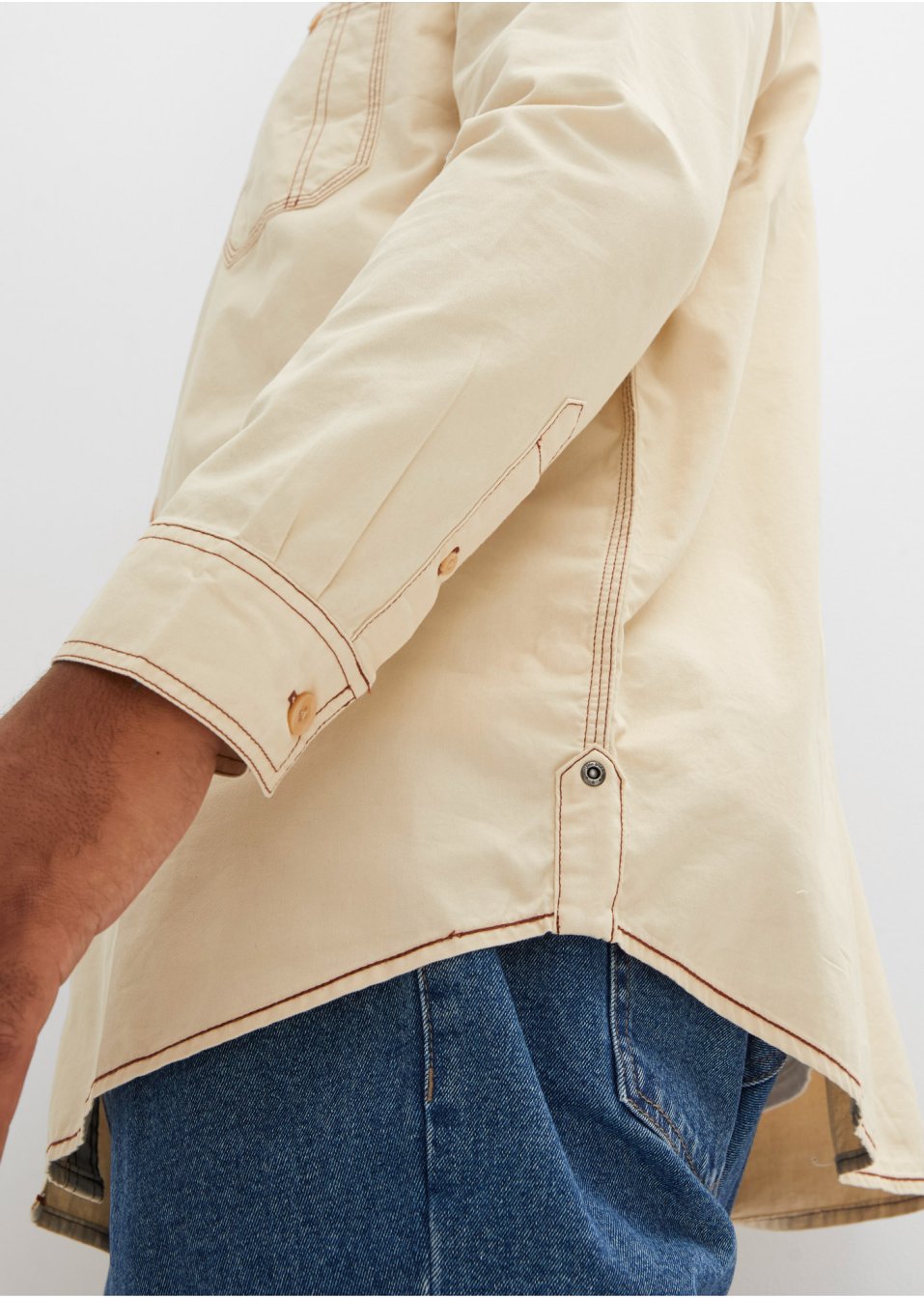 Chemise manches longues en twill, Loose Fit