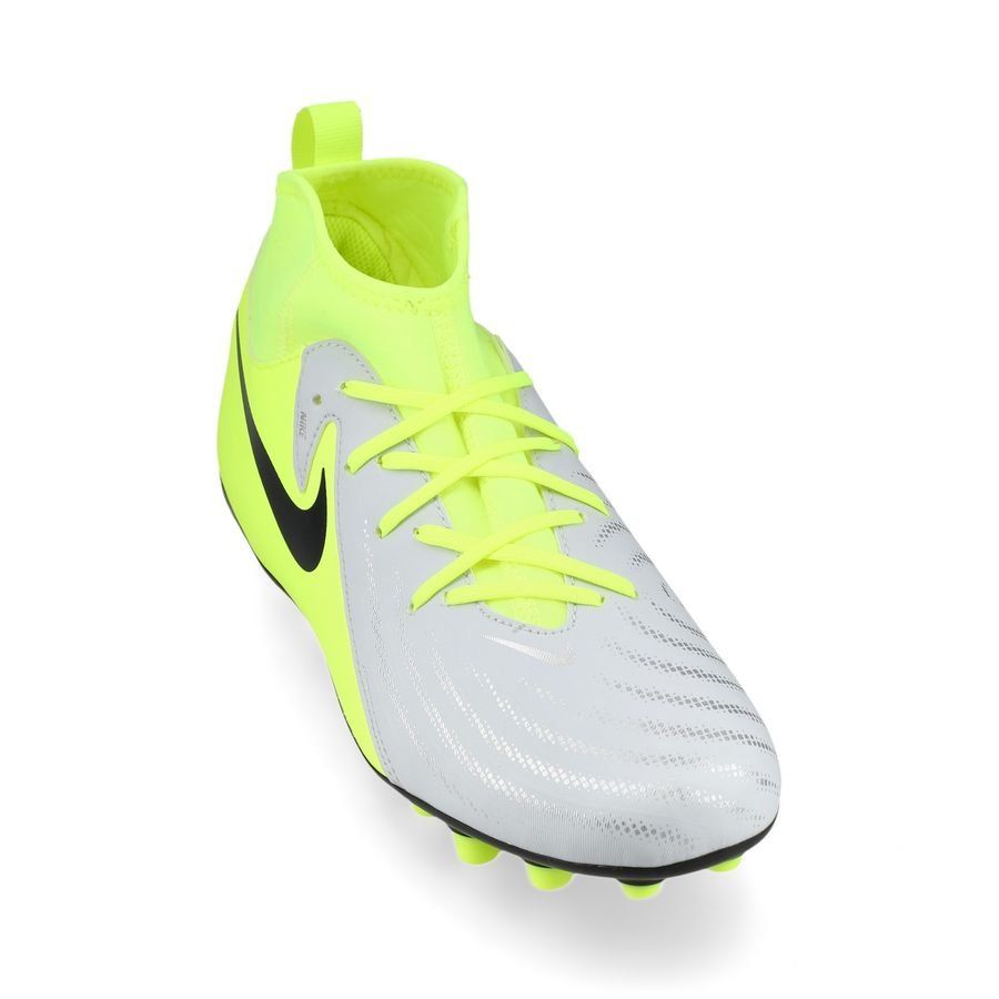 Nike Phantom Luna II Academy AG Mad Voltage - Argenté/Noir/Jaune Fluo Enfant