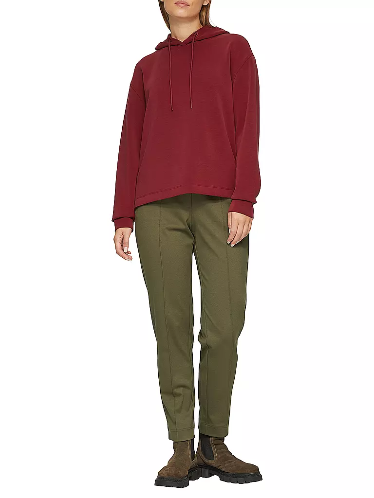 S.OLIVER Kapuzensweater - Hoodie dunkelrot