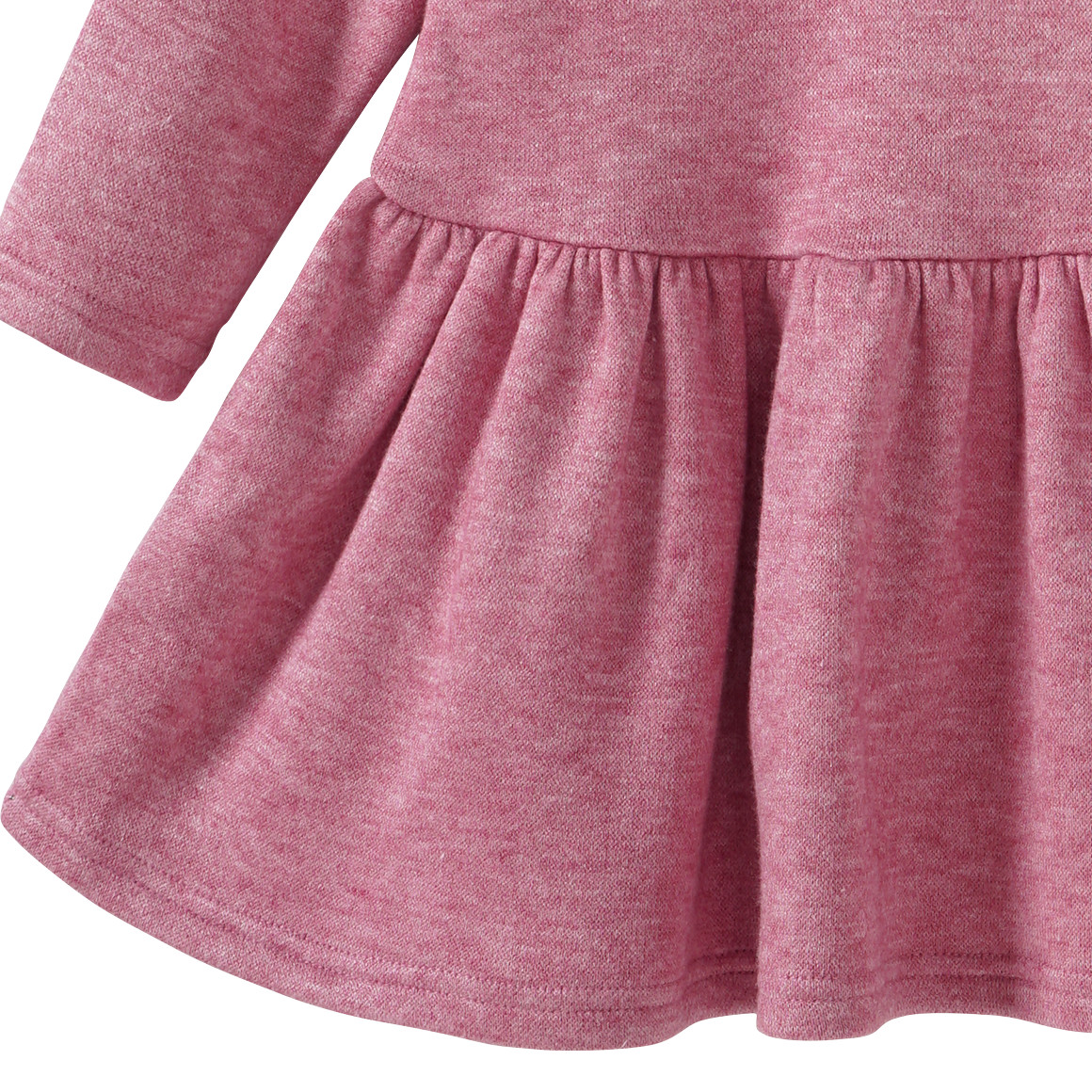 Topolino Mädchen Kleid mit Volant dunkelrosa