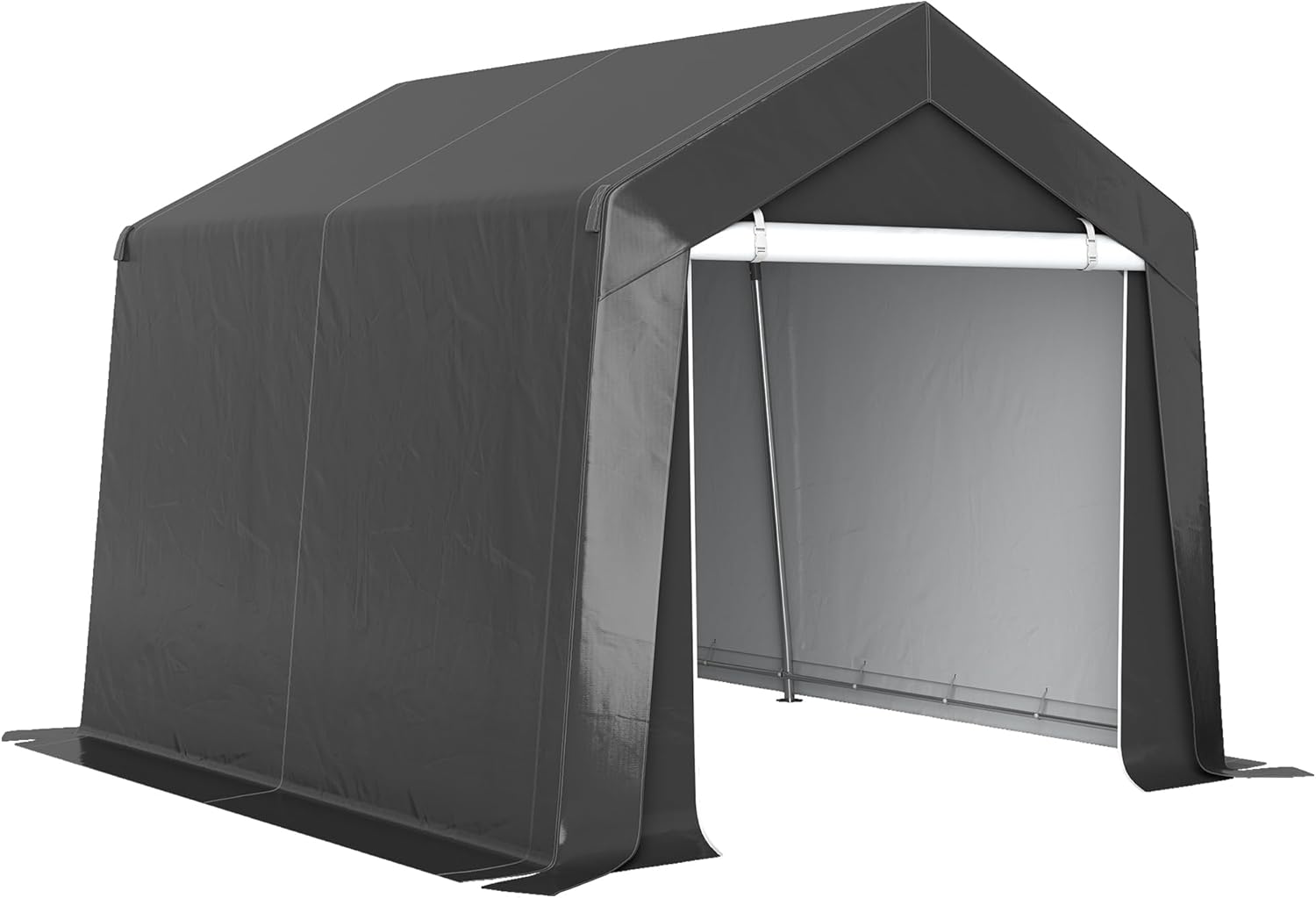 Outsunny Garagenzelt 3x3 m Wasserdicht Gerätezelt mit Rolltür Belüftungsfenster Verlängerte Kanten, UV-beständig Lagerzelt, Carport Zeltgarage Unterstand für Auto SUV Gartengeräte, Motorrad