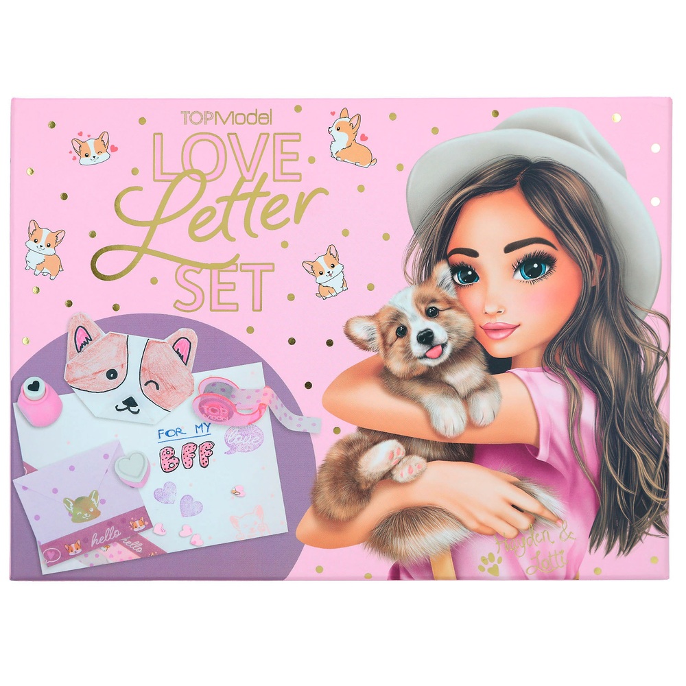 TOPModel Liebesbrief-Set Corgi