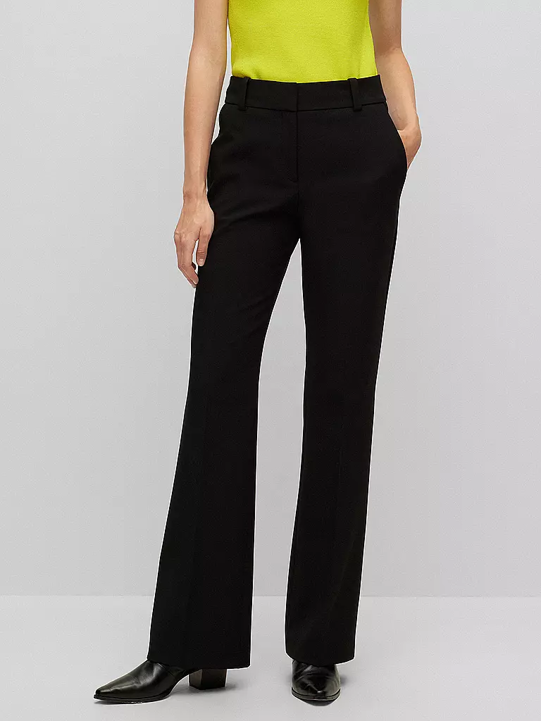 HUGO Hose Bootcut HOVANI schwarz