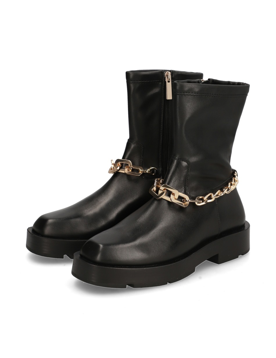 Lederkombination Boot