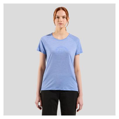 T-shirt Technique Femme Oldo Ride 365 Performance Wool 130 Bleu Clair
