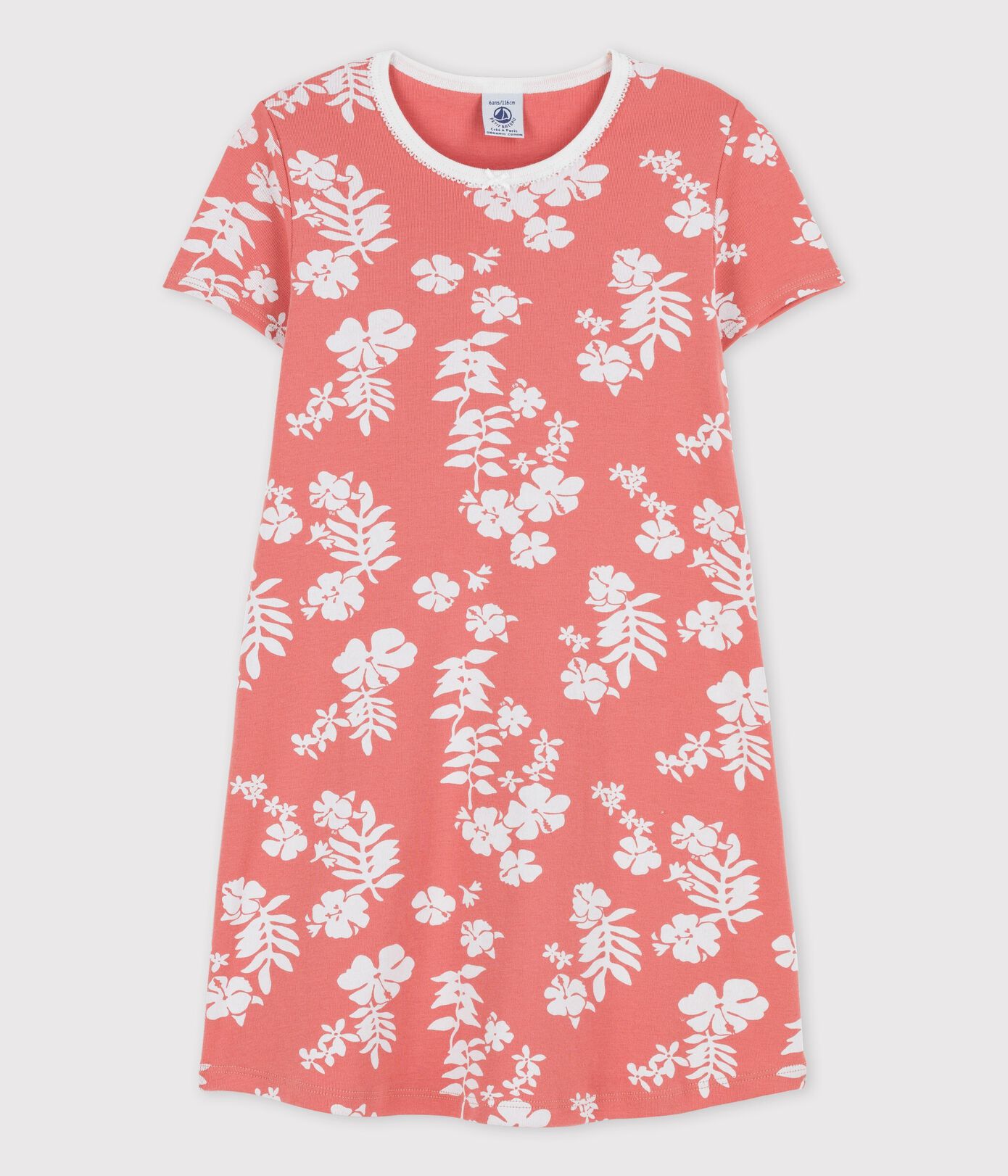 Chemise de nuit Hawaï petite fille en coton
