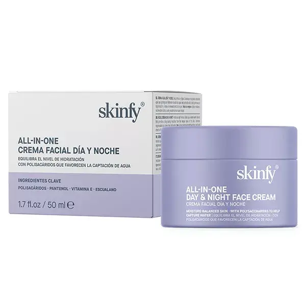 Creme Hidratante Diurno e Noturno Tudo-em-Um Skinfy 50ml