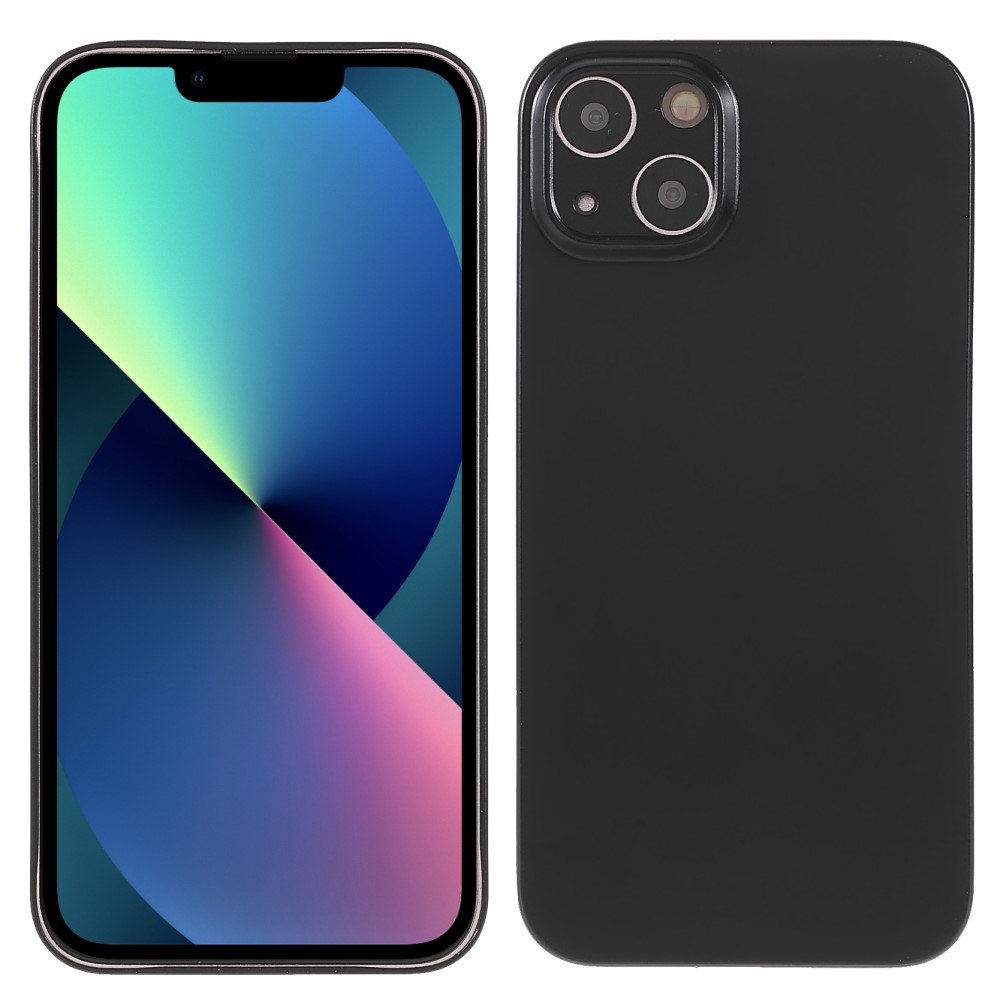 iPhone 13 Kunststoff Hülle Case Ultra Thin 0.45 mm - Schwarz (Matt)