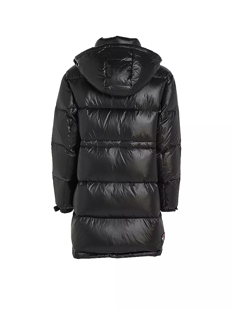 TOMMY JEANS Daunensteppmantel schwarz