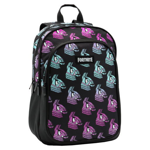 Mochila Escolar Fortnite Lhama com Dois Compartimentos
