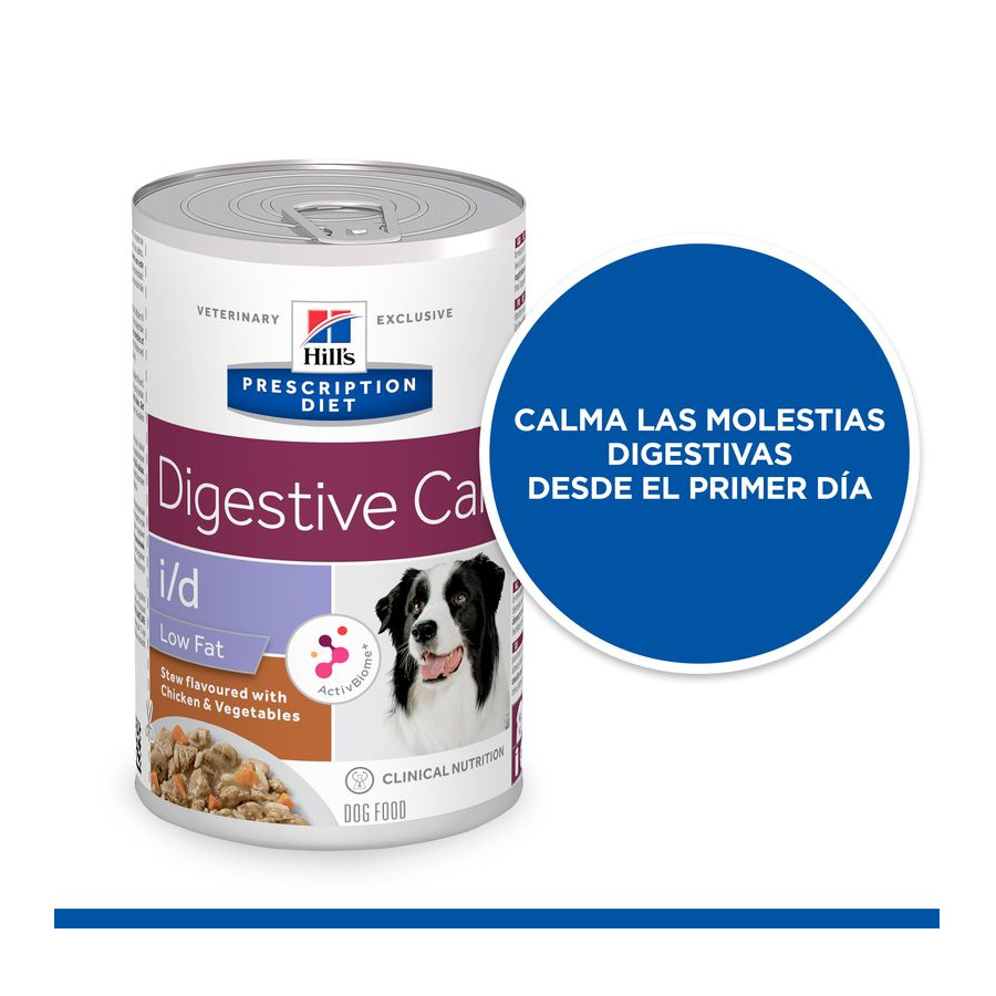 Hill's Prescription Diet Digestive i/d Care Ensopado de Frango e Vegetais com Baixo Teor de Gordura para Cães