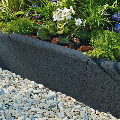 Bordure droite noire 50 x 20 cm, ép.5 cm