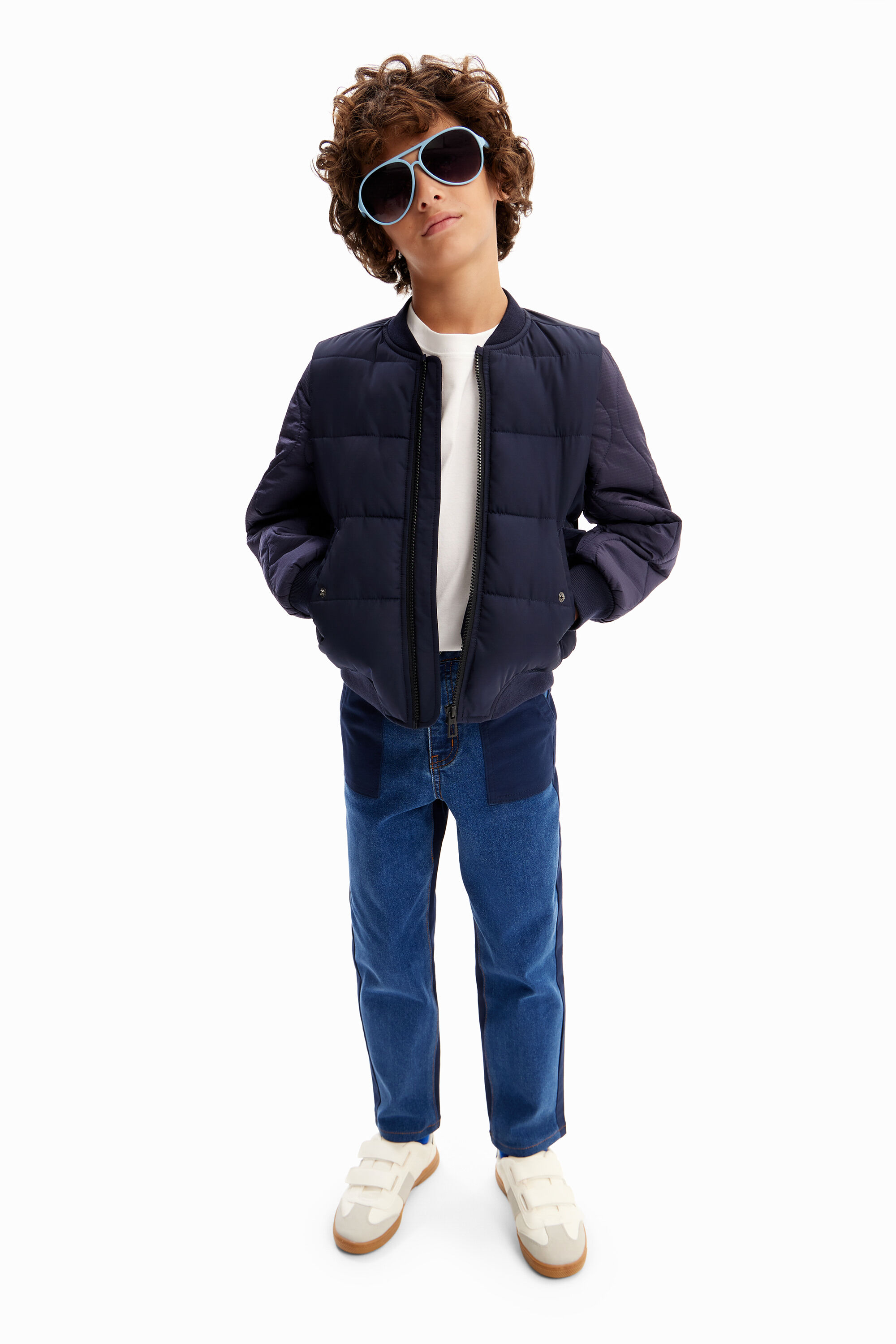 Jaqueta bomber acolchoada