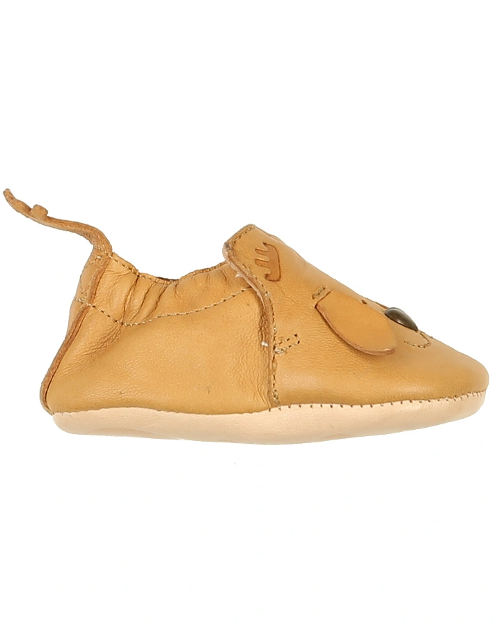 Krabbelschuhe BLUMOO CHIEN in ocker