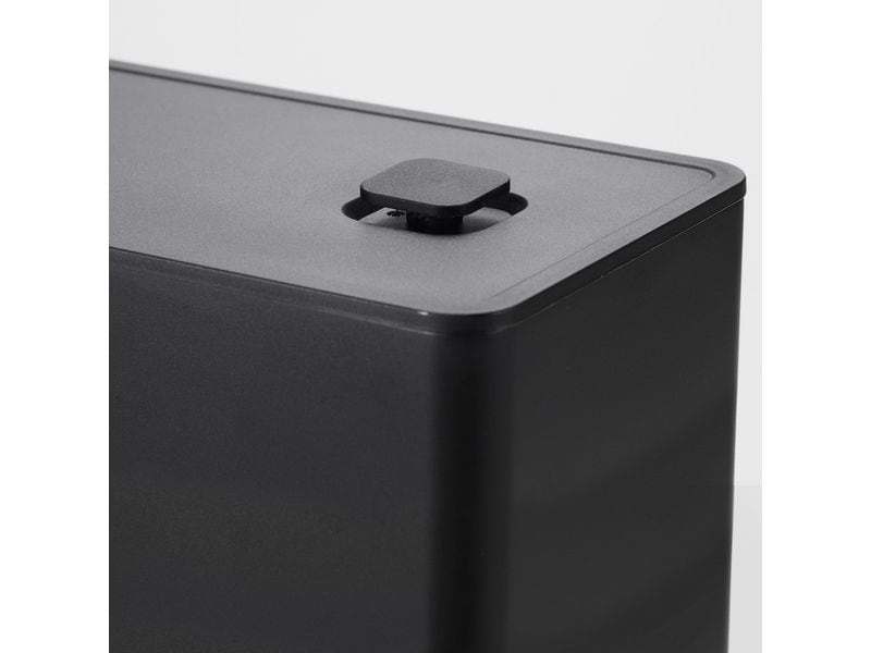 Yamazaki Vorratsdose Tower 1.6 l, Schwarz Luftdichte Kaffeedose
