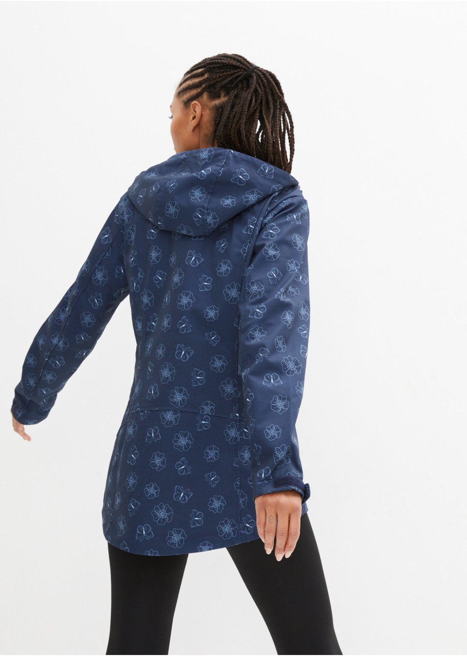 Veste softshell à motif floral