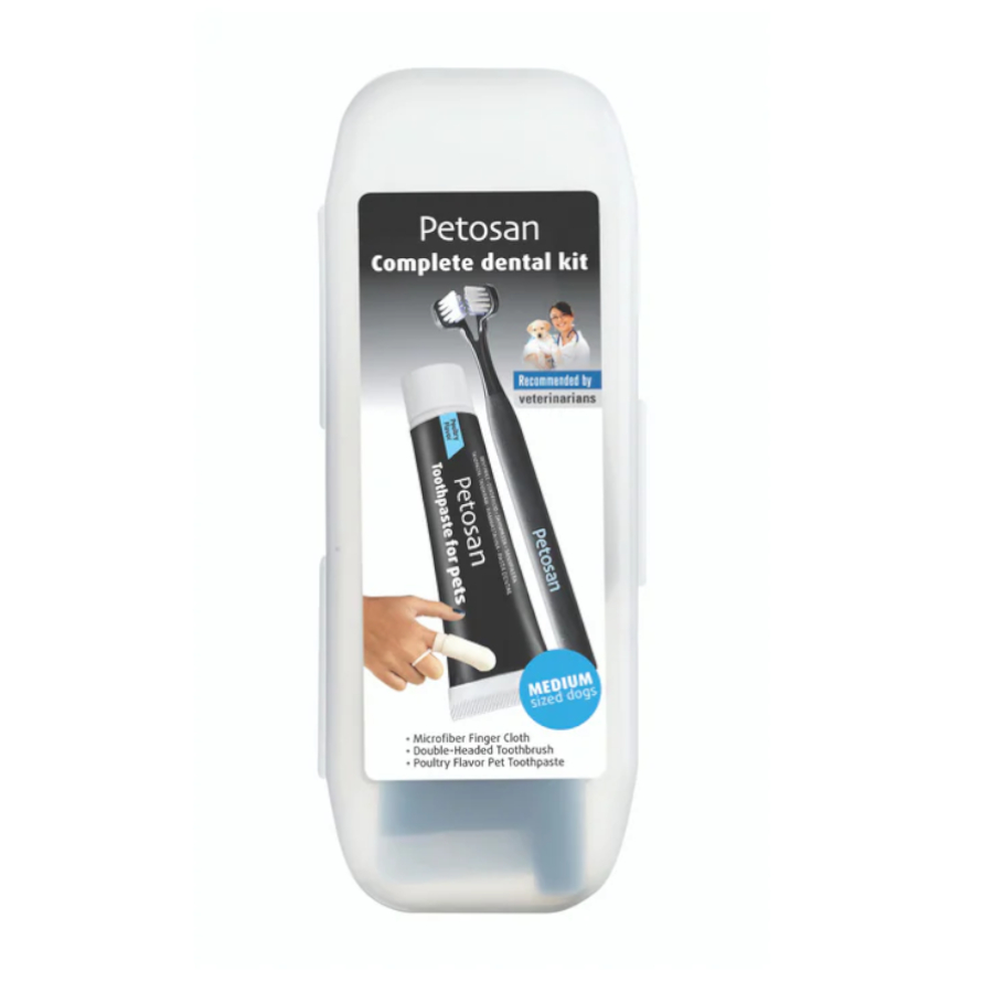 Kit de limpeza dental Petosan para cães de porte médio