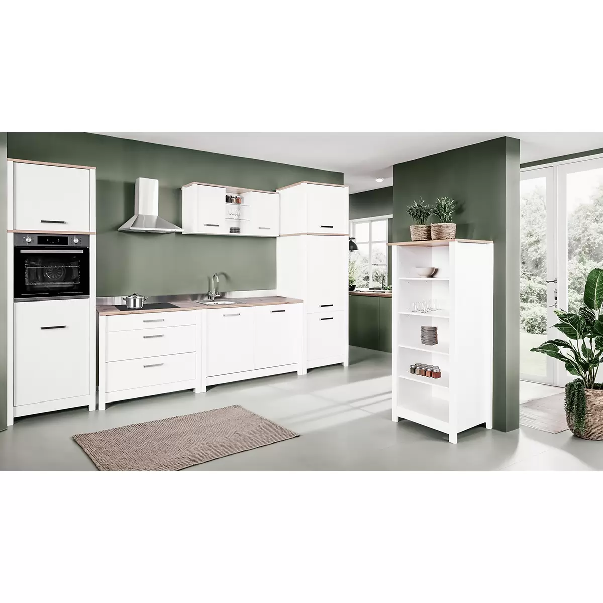 Unterschrank Sicilia Artisan Eiche,weiss