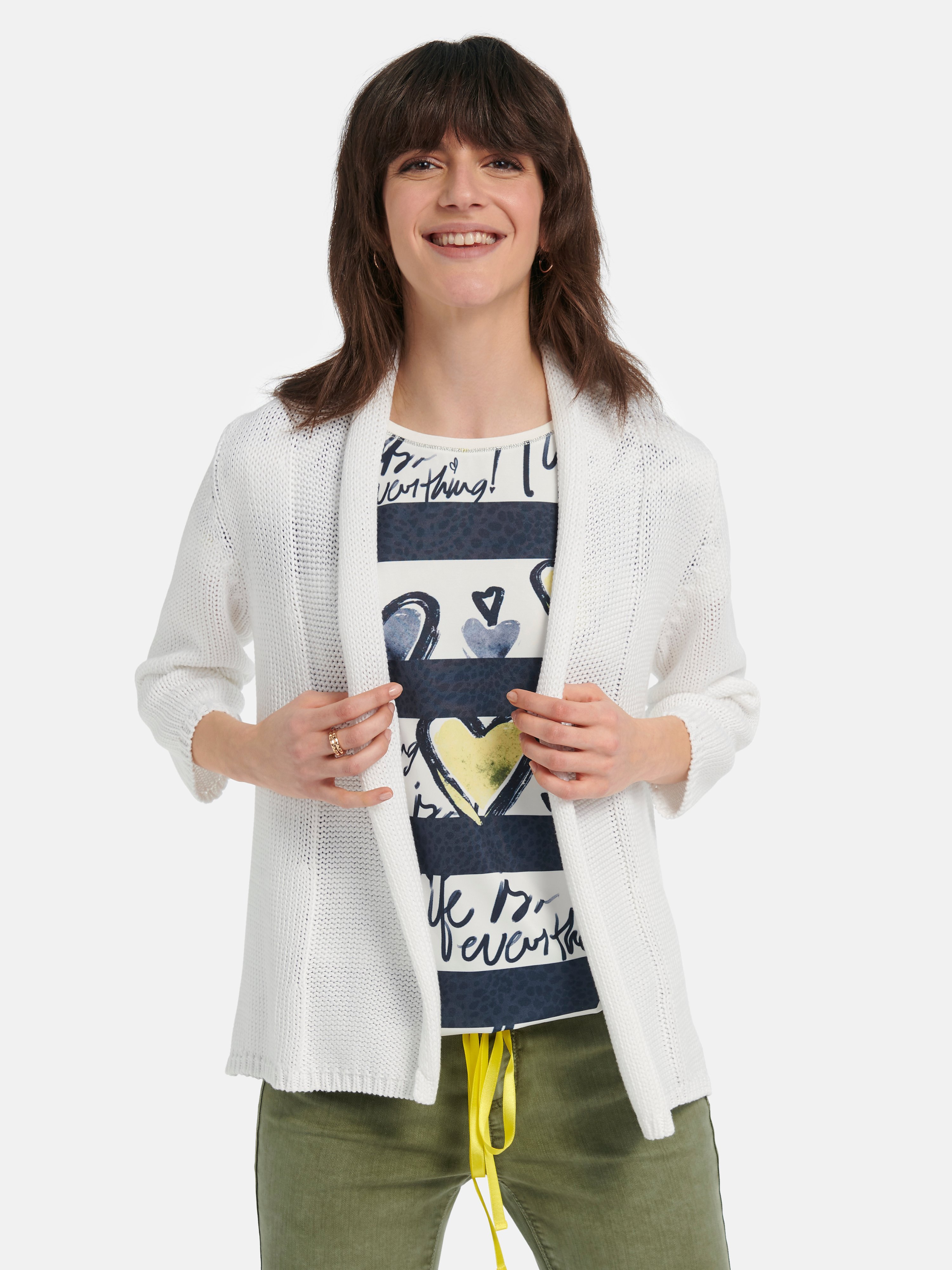 Cardigan mit 3/4-Arm