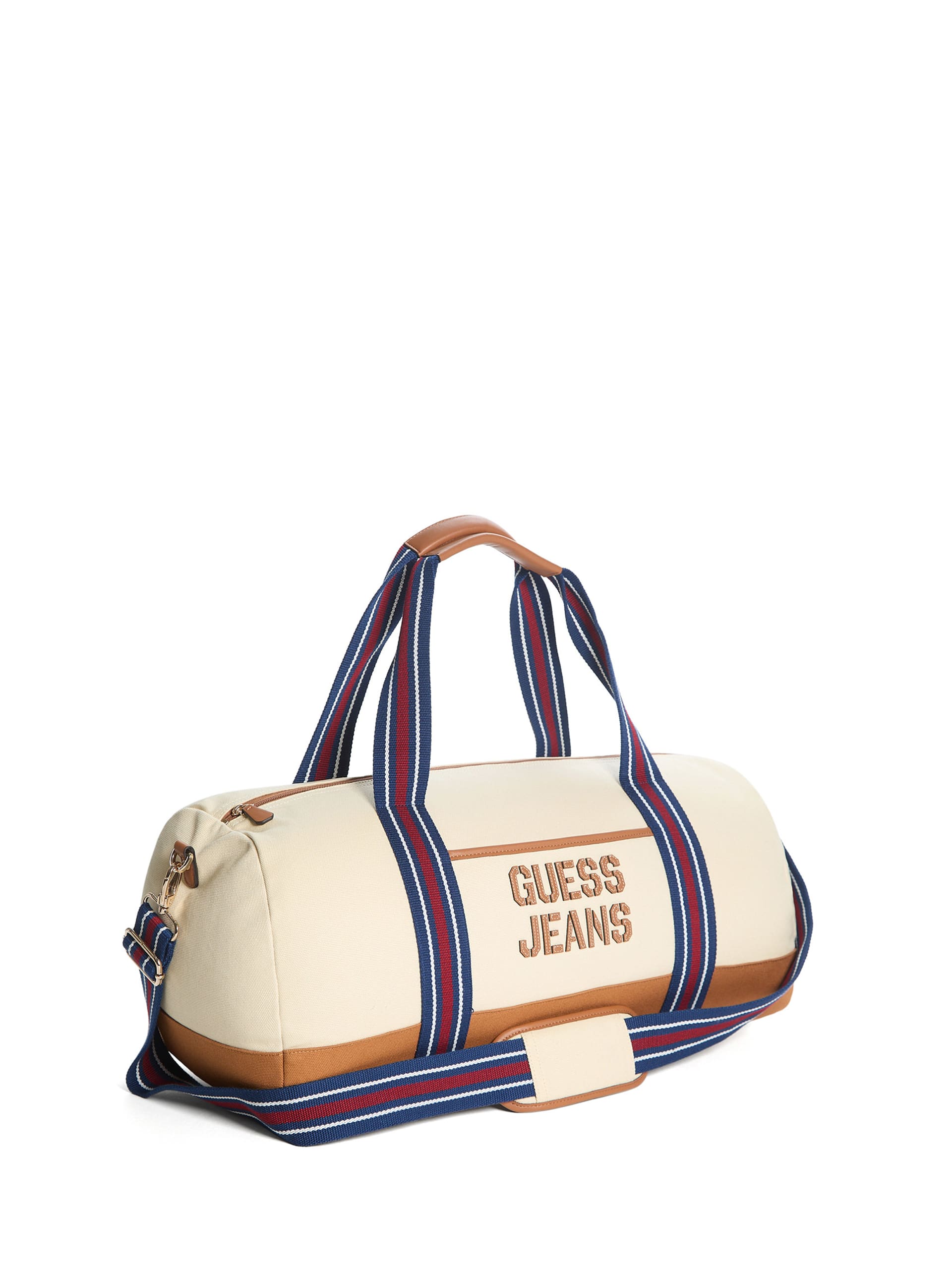 Bolsa de viagem de fim de semana com blocos de cores