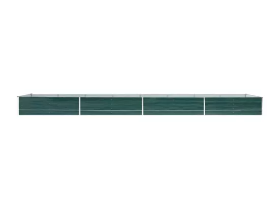 Lit surélevé de jardin Acier galvanisé 600x80x45 cm Vert