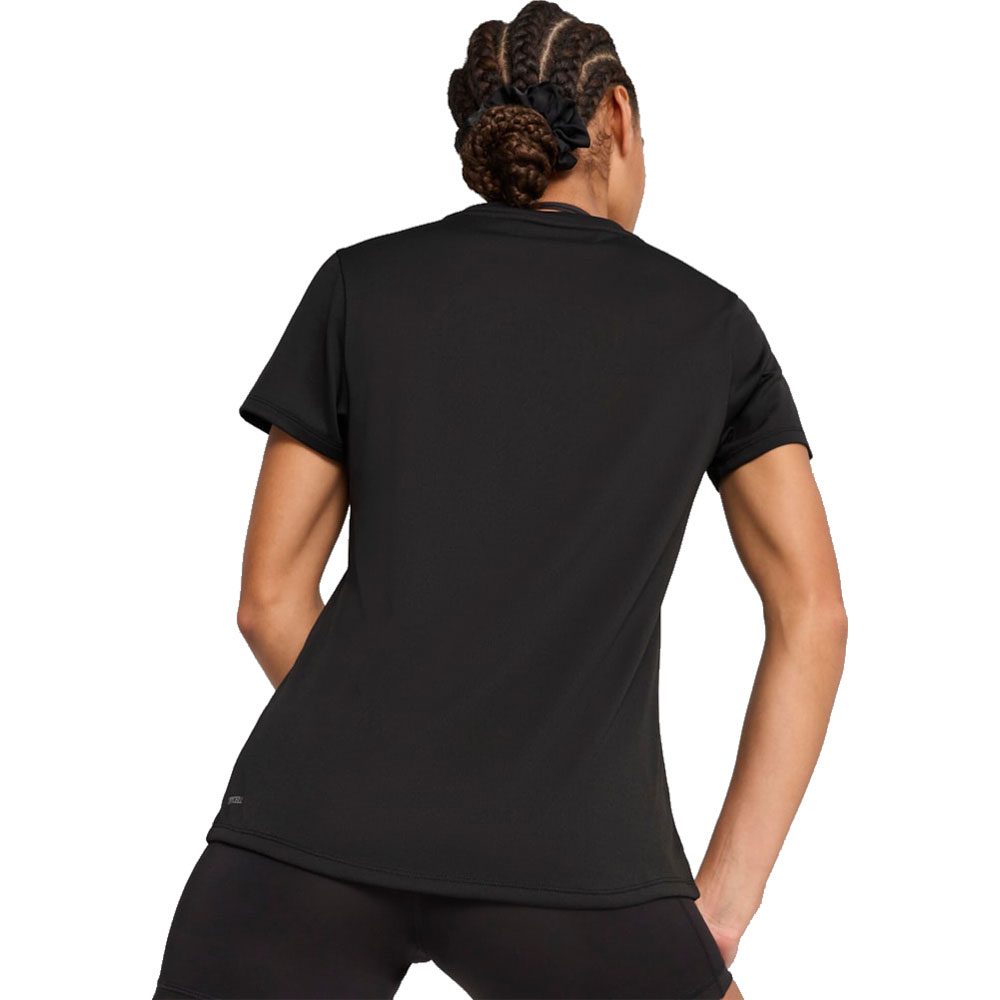 Puma Tad Essential V-Neck Tee Damen puma black