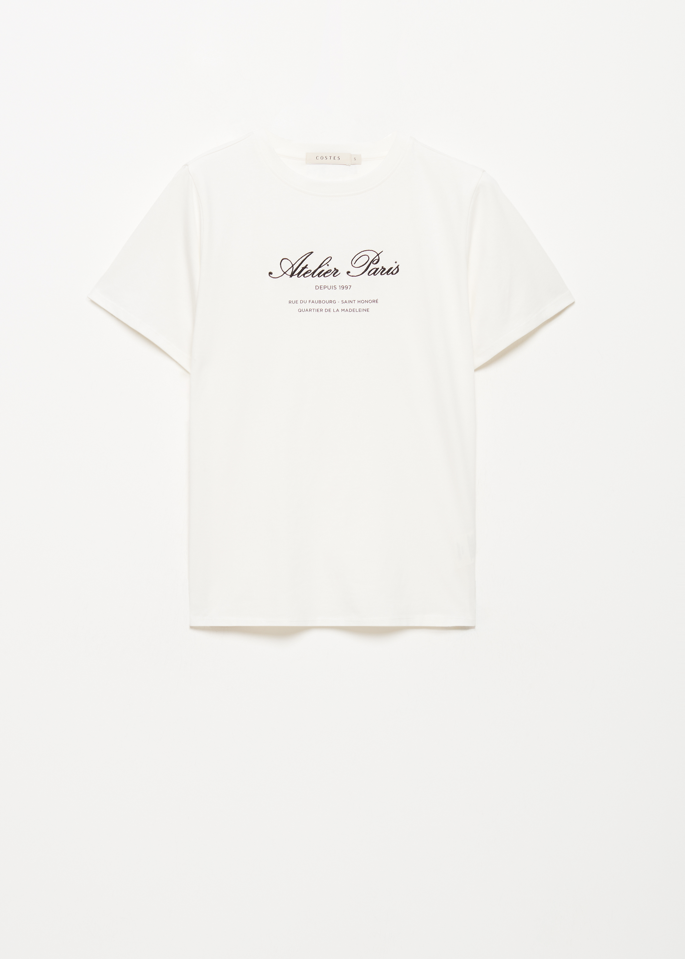 T-shirt met tekst print