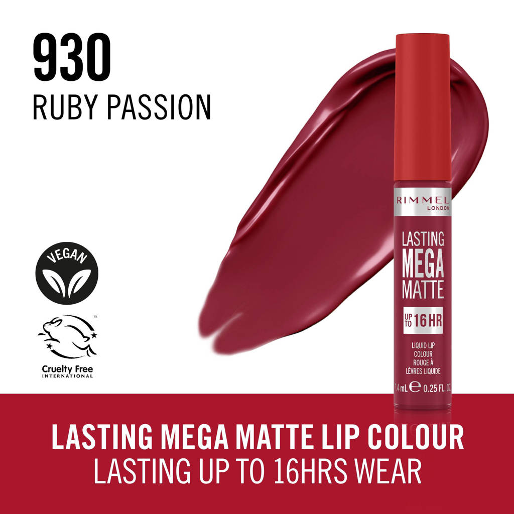 TopLasting Mega Matte Liquid Lip lipgloss - 930 Ruby Passion