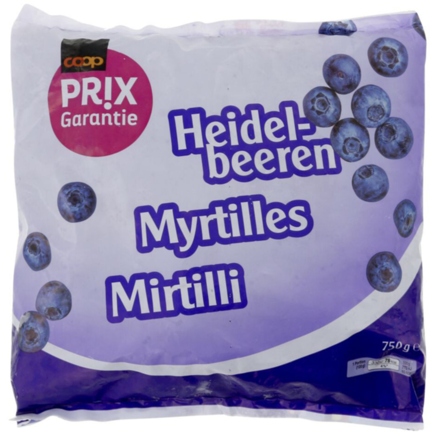 Prix Garantie Heidelbeeren