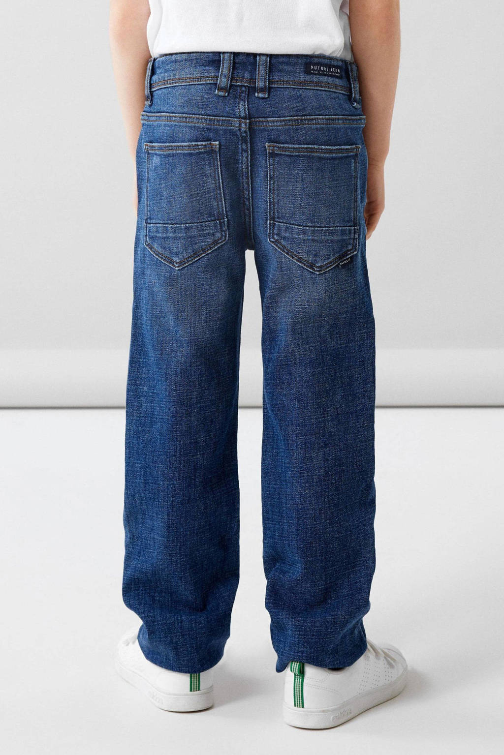 NAME IT straight leg jeans NKMRYAN dark blue denim