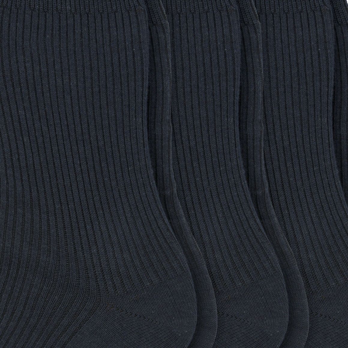 VanVaan 3 Paar Herren Socken aus Baumwoll-Mix dunkelblau
