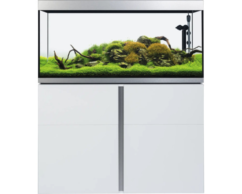 Fluval Siena 332 aquariumcombinatie met LED-verlichting, verwarming, buitenfilter en kast, 332 l, wit, 110 x 55 x 128 cm