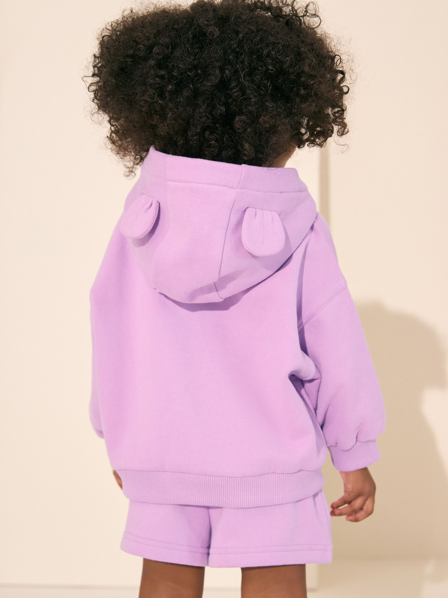 Lila-paars - Hoodie met ritssluiting (3 mnd-7 jr)