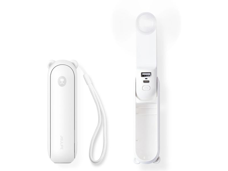 Jisulife Handventilator Life8 Plus Weiss Tragbarer Ventilator