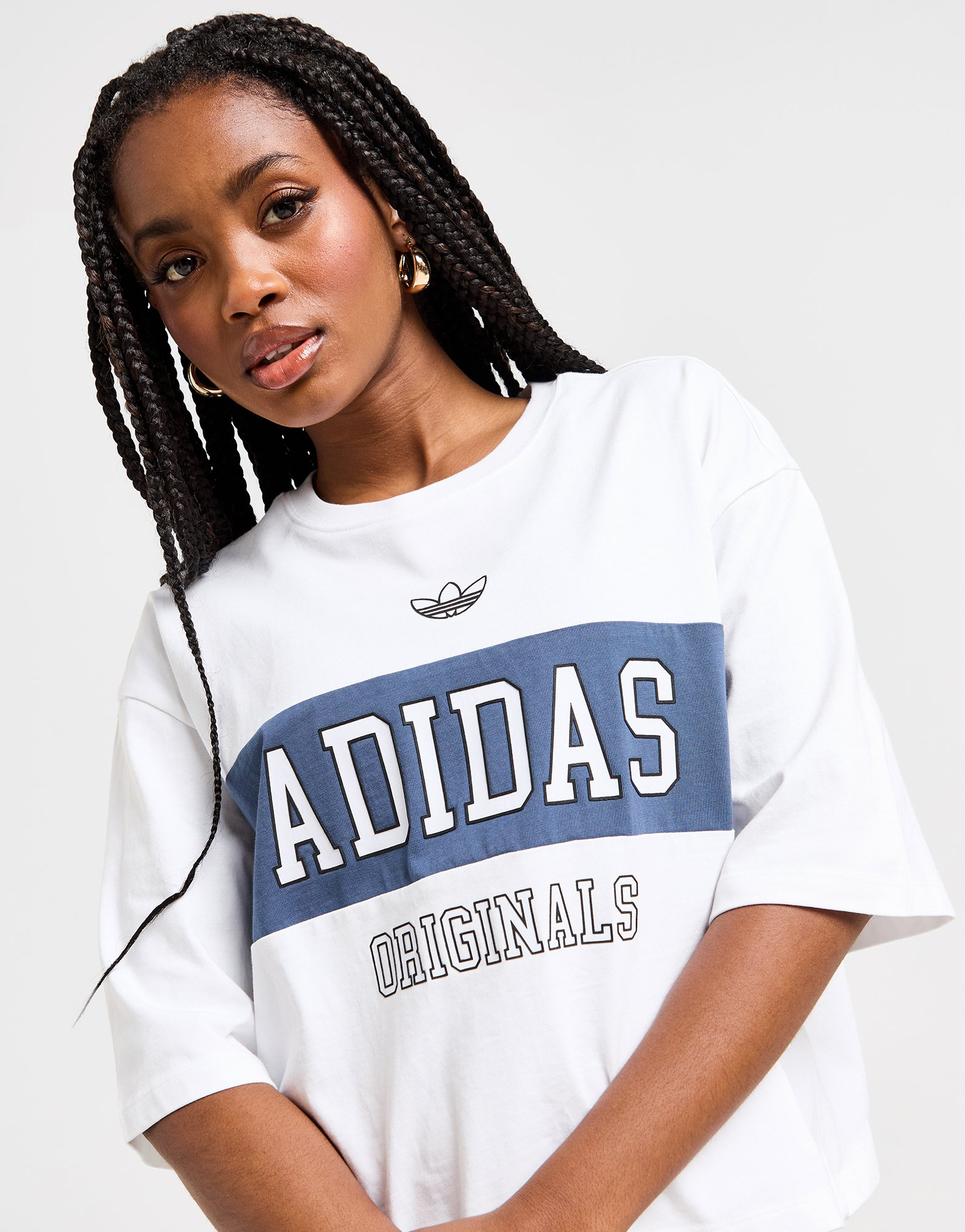 adidas Originals T-shirt Varsity Crop Panel Femme