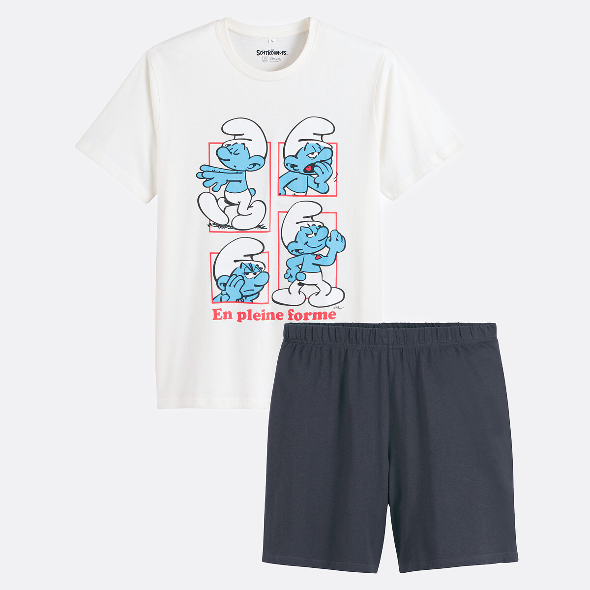 SCHTROUMPFS<br>Smurf shorts de pijama