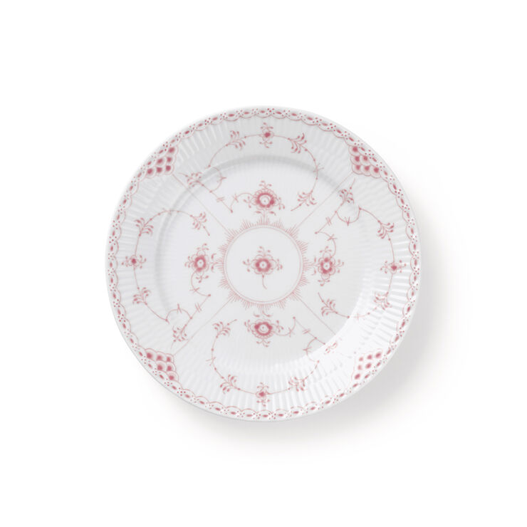 Royal Copenhagen Koral Musselmalet Halvblonde Tallerken 19 cm Hvid