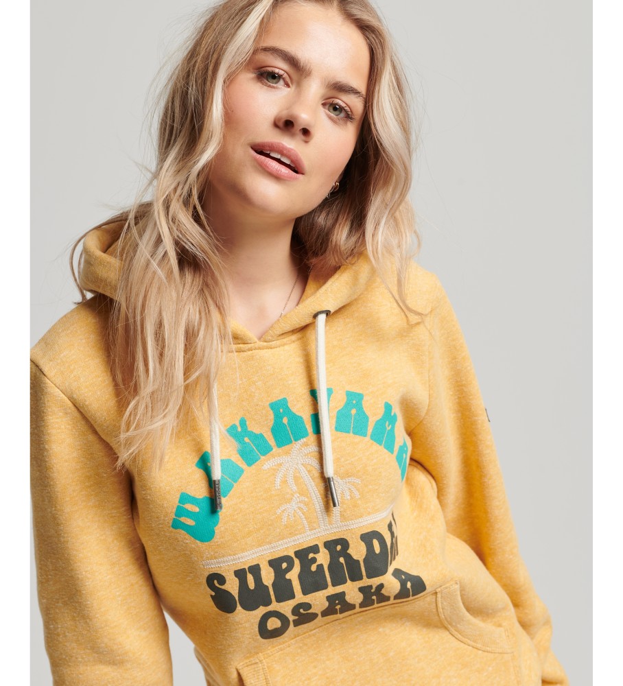 Moletom com capuz Superdry Vintage Logo Great Outdoors Amarelo