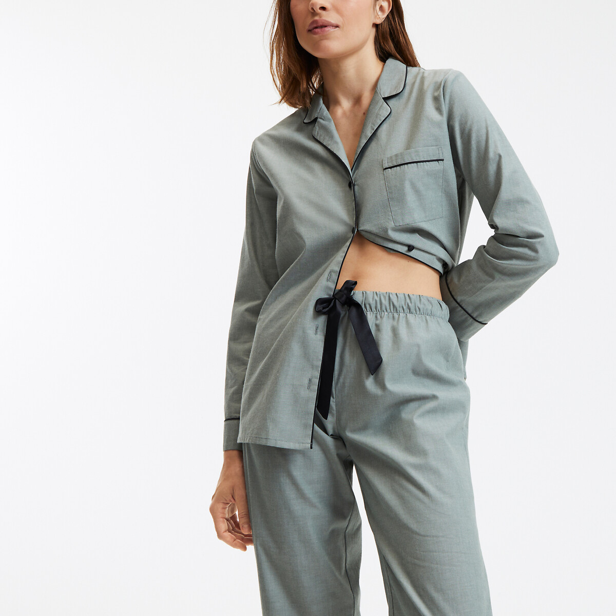 COLEÇÕES LA REDOUTE<br>Pijama efeito cambraia, Signature