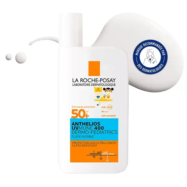La Roche Posay Anthelios UVMUNE 400 DERMO PEDIATRICS fluido invisível sem perfume FPS 50+ 50ml