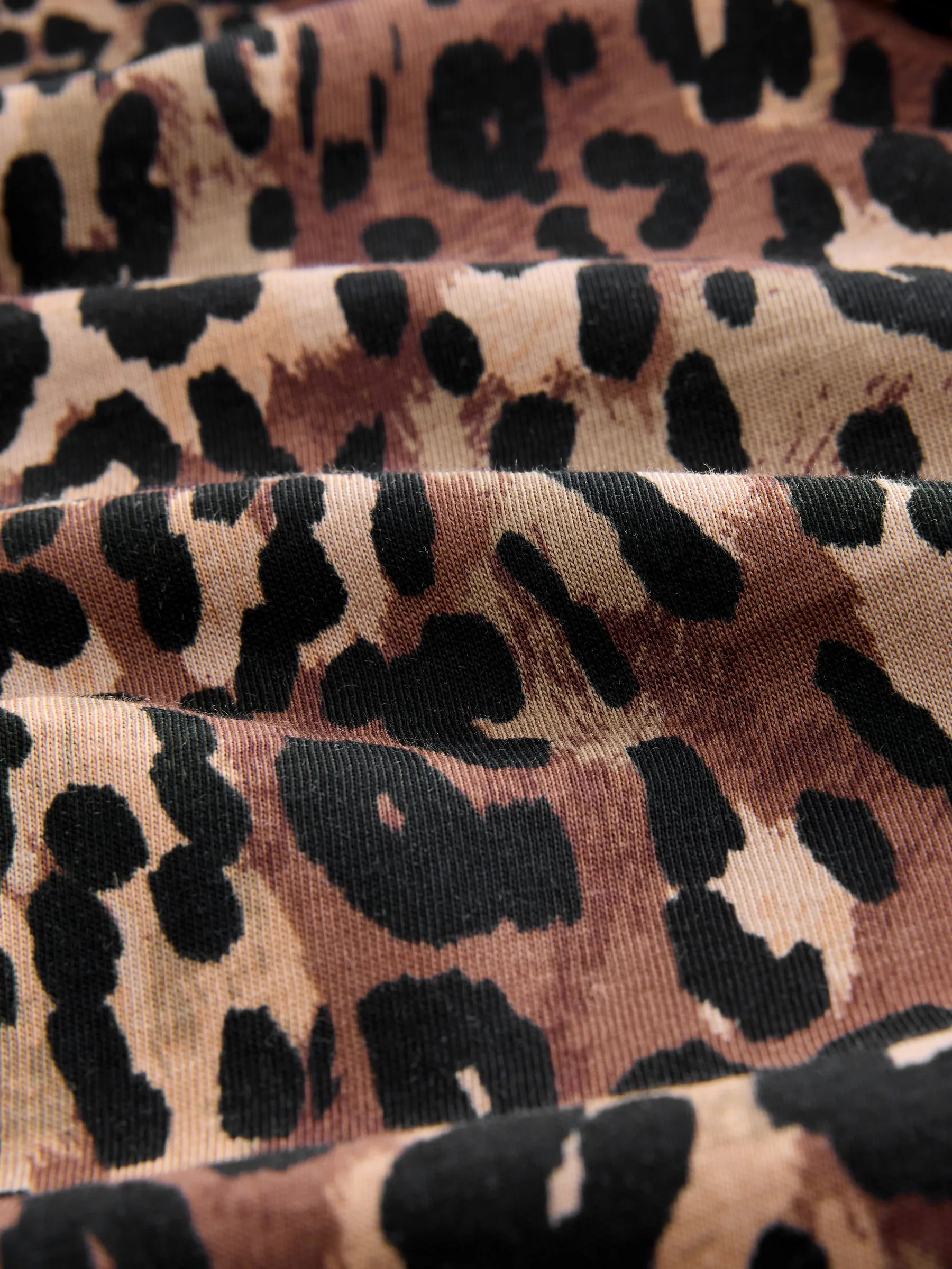 Animal - Luipaardprint - T-shirt met kapmouwtjes