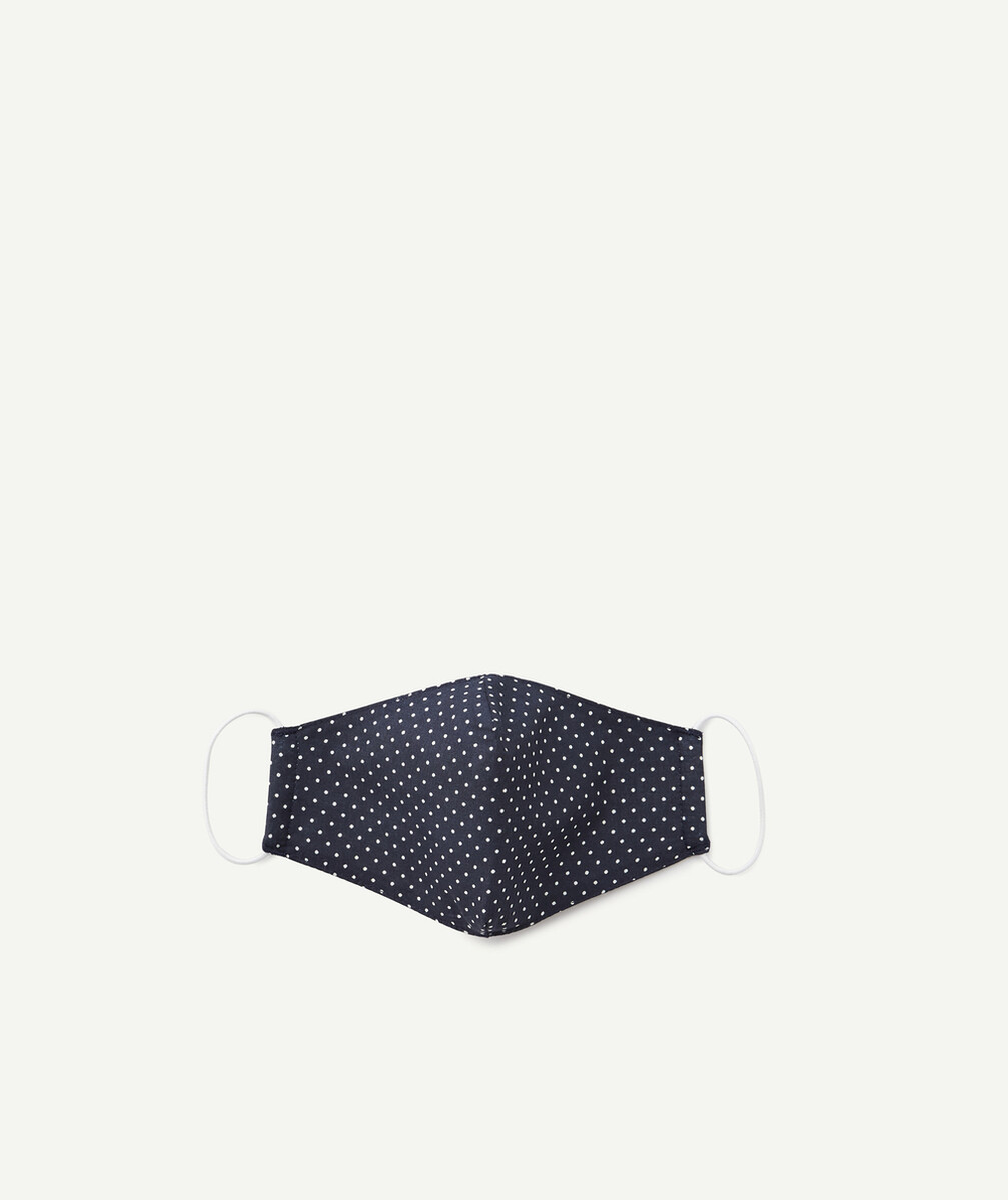 LE MASQUE ENFANT À POIS EN TISSU RECYCLÉ- CATÉGORIE 1